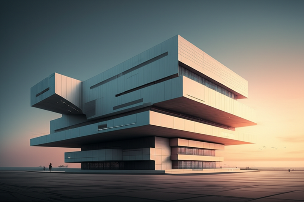 Modern architectural design representing technology and real estate